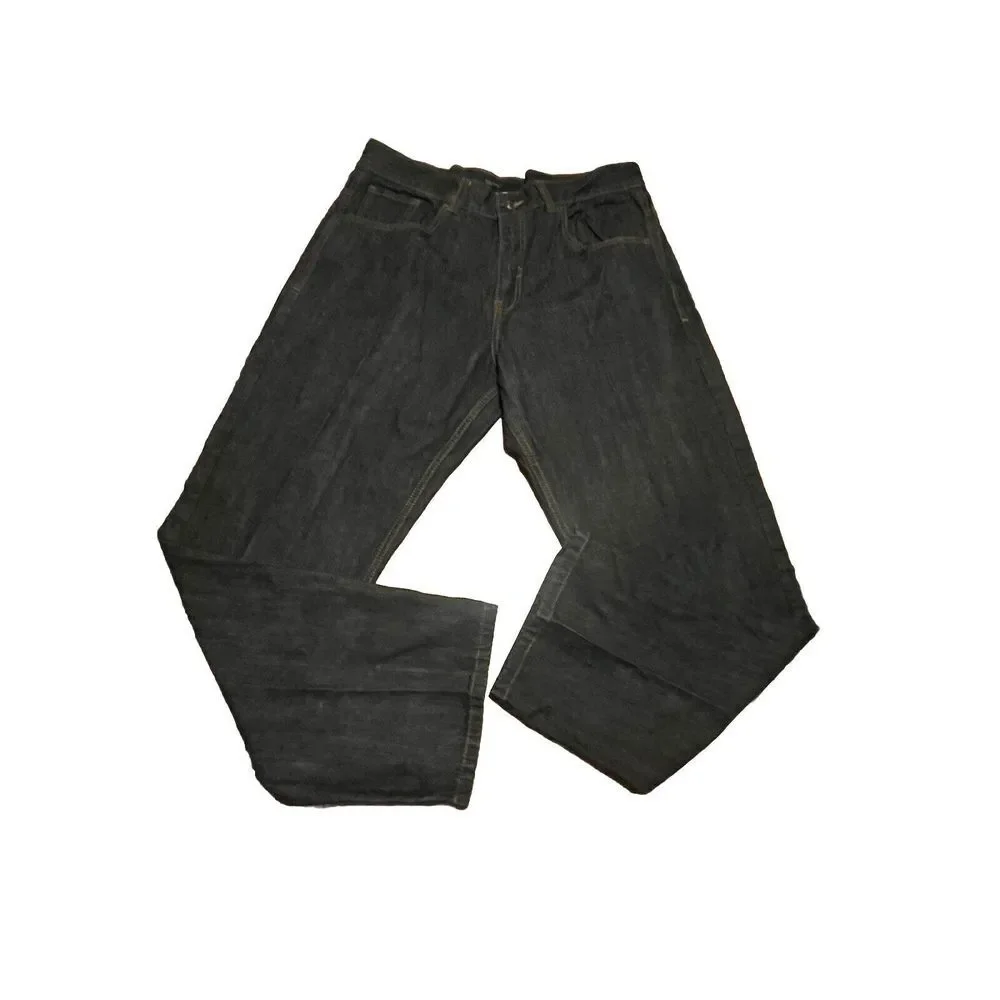 Vintage Rocawear Jeans Mens 38 Dark Denim‎ Pants Baggy Fit Embroidered Pockets